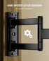 Full Motion TV Wall Mount Swivel Tilt for 26-60 Inch TVs and Monitors up to 70lbs, Single Stud Corner Outdoor Wall
