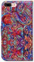 iPhone 8 Plus Case, iPhone 7 Plus Case, Bright Paisley Pattern Card Slot Wallet Leather Cover for iPhone 8/7 Plus