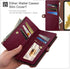 XcaseBar 13 6.1" 13 compatible with iPhone Wallet case with Zipper Credit Card HolderRFID Blocking,Flip Folio Book PU