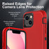 for iPhone 13 Mini Case, Military Grade 3 in 1 Heavy Duty Shockproof Case with 2Pcs Tempered Glass Screen Protector
