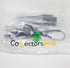 1 Foot 4 Pack Universal Short Power Cable Cord 18 AWG - 12 Inches IEC320 C13 to NEMA 5-15P