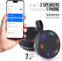 RISEBASS Water Resistant Bluetooth Shower Speaker, Handsfree Portable Speakerphone Control Buttons with LED Light, True Wireless Stereo for Bathroom, Kitchen, Hiking, Kayak, Beach, Gifts (Black)