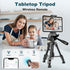 JOILCAN Mini Tripod for Camera, 25-inch Aluminum Tabletop Tripod with Remote and Holder for DSLR, Projectors