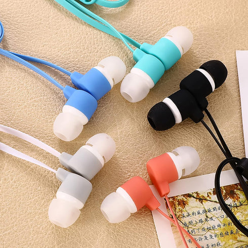 QearFun Unicorn Earbuds for Kids - Kawakii Wired In-Ear Headphones with Microphone & Cute Storage Case (Sky Blue)