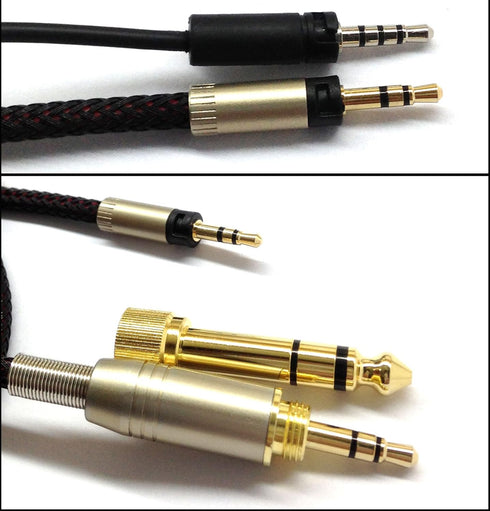 Replacement Audio Upgrade Cable by NewFantasia for Sennheiser Momentum, Momentum 2.0, HD1 Headphones, 2.5m/8.2ft