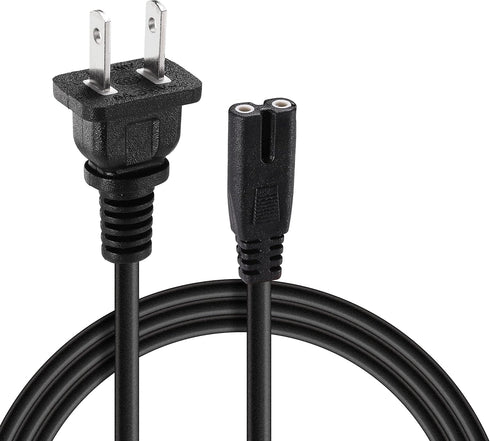 kamikakushi 5FT 2 Prong Power Cord Cable Compatible for NVIDIA Shield Android TV