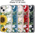 ICEDIO iPhone 13 Case with Screen Protector, Slim Fit Crystal Clear Cover with Fashionable Designs for Women