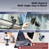 JJC 1/4" 4/3, 6/5 Pro/4, 13, Insta360 X5 Portable Camera Suction Cup Mount with Female Hole, Twist-Lock Vacuum Suction