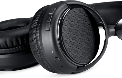 Amazon Basics Bluetooth Wireless On Ear Headphones, 35 Hour Playtime, Foldable, One Size, Black