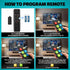 EZClicker (2xAAA TV Remote for Seniors, Extra Simple Big Button Remote (Black) Works with Major TV Brands, NOT