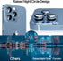 YWXTW Upgraded Tempered Glass Camera Lens Protector for iPhone 13 Pro Max & 13 Pro, 1 Set with Installation Frame.