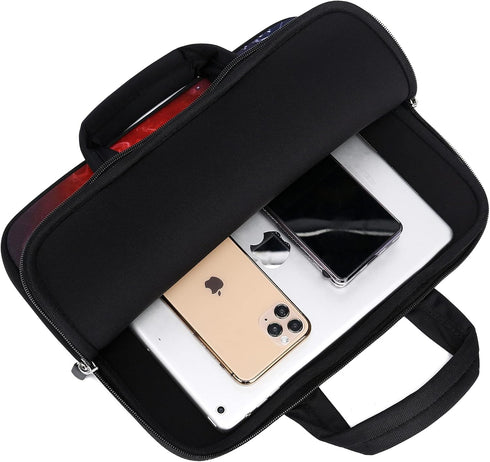 14 15 15.4 15.6 inch Laptop Handle Bag, Neoprene Cover Soft Carrying Travel Case for Dell Lenovo Toshiba HP (Cool