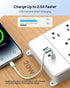 TROND Power Strip Surge Protector 15 ft Cord, Flat Plug with USB C, 13 Wide Spaced Outlets, 4000J, 32W Quick Charge