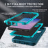Samsung Galaxy S10 Case with 2Pcs Self Healing TPU Screen Protector & Camera Lens Protector (Blue/Turquoise)