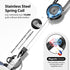 DINALLE Cell Phone Lanyard Anti-Theft Phone Tether - Retractable Steel Line, Locking Magnetic Closure, Universal Anchor