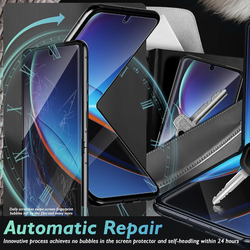 Orzero (2 Pack) Screen Protector for Motorola Razr 2024/Razr+ 2024, TPU Material, Anti-Scratch, HD Bubble-Free