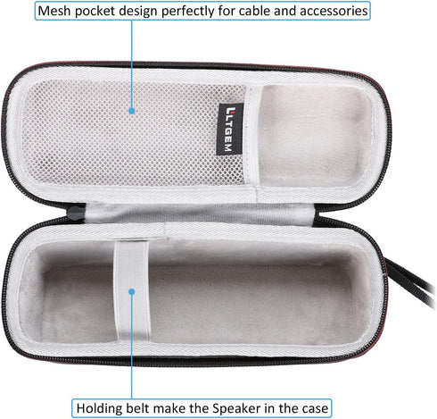 LTGEM Hard Case for Tribit XSound Go or Upgraded MaxSound Plus Bluetooth Speaker - Protective Storage Bag