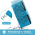 Asuwish Wallet Case for Motorola Moto G 5G 2022 - Blue Flower Leather Flip with Tempered Glass Screen Protector,