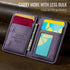 17/16/ 15/14/ 13/12/ Defencase for Magsafe Wallet Magnetic Card Holder RFID Blocking, PU Leather Minimalist Phone