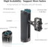 Hersmay 1/4"-20 Mini Side Handle Camera Hand Grip with Screws Stabilizer with ARRI-Style Mount Screw & Cold Shoe Mount