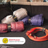 Super-Stretch Wrap-It Storage Straps 12 Pack, Elastic Cinch Straps for Cord, Hose, Rope, Cable Organization
