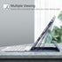 Fintie Keyboard Case for iPad Air 11-inch M2 (2024) - Ocean Marble Soft TPU Back Cover with Magnetically Detachable