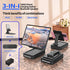 JTEMAN Tablet Stand Adjustable with Bluetooth Speakers - Kitchen Gadgets, Wireless Speaker Tablet Holder, Desk Mic