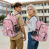 Bolaz Backpack 14 Inch Football Ice Cream Cherry Star Heart Pattern Travel Laptop Computer Bag Sturdy School Bag