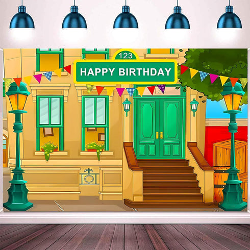 Generic 1st 7x5 Photography Background Crayon Stationery Birthday Backdrop Street House Baby Shower Background