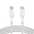 Belkin BoostCharge 1M USB-C to USB-C Cable for iPhone 15, Galaxy S23, Pixel 7, iPad Pro & More - White