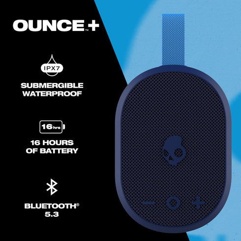 Ounce+ Wireless Bluetooth Speaker - IPX7 Waterproof Mini Portable Speaker with 16 Hour Battery, True Wireless Stereo, and Ballistic Nylon Carry Strap