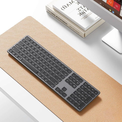 OMOTON Bluetooth Keyboard for Mac, Wireless with Numeric Keypad, Multi-Device, Rechargeable, Compatible with MacBook