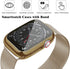 Geoumy Metal Magnetic Bands for Apple Watch 38mm, Stainless Steel Milanese Loop Replacement Strap (Light Gold)