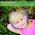 Kids Wireless Bluetooth Headphones Volume Limited 85db/110db Stereo Sound Over-Ear Foldable Children Headphones with Mic SD Card Slot up to 16 Hours Play time for Boys Girls Adults (Purple)
