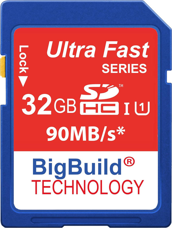 BigBuild Technology 32GB Ultra Fast 90MB/s SD SDHC Memory Card for Kodak EasyShare PixPro