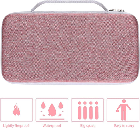 Khanka Hard Travel Case for Halo Bolt 58830/57720, Air 58830, ACDC Max 55500 mWh Power Kit, Case Only (Pink)