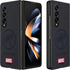 Case for Samsung Galaxy Z Fold 3 5G, Superhero Character Compatible Leather Case, Black