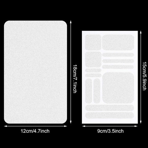 8 Pieces Cell Phone Grip Tapes, Anti-Slip Rubberized Decal Stickers for Phones, Tablets, Gaming Cases