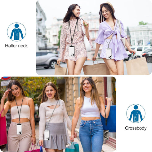 2 Pack 2 Pack takyu Phone Lanyard, Soft Nylon Neck Strap Universal Cell Phone Lanyard and Phone Wrist Strap