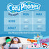 CozyPhones Kids Headphones - Purple Frog, Over Ear, Volume Limited, Thin Speakers, Super Soft Fleece Headband.