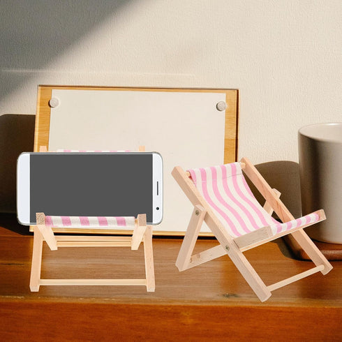 Kichvoe Beach Chair Phone Stand Desktop Mobile Phone Holder Stand for Home Office Assorted Style Assorted Style