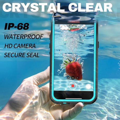 BEASTEK iPhone 15 Pro Waterproof Case, IP68 Shockproof Dustproof with Built-in Screen Protector and MagSafe Cover, Teal