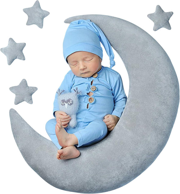 IGMaryBox Baby Moon Star Pillow Infant Posing Pillow Newborn Photography Prop Newborn