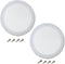 Fielect 2Pcs 6.5" Speaker Grill Covers, White Subwoofer Grill Cover Guard Protector with 8 Screws