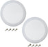 Fielect 2Pcs 6.5" Speaker Grill Covers, White Subwoofer Grill Cover Guard Protector with 8 Screws