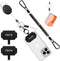 Azrra Phone Tether with Drop Protection: 31” Retractable Phone Clip, Universal Lanyard & Tether Tabs