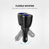 Otium USB C Car Charger, 2 Sockets Cigarette Lighter Splitter, 12/24V 80W Dual USB Type-C Ports, Separate Switch, LED