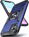 Anqrp iPhone 11 Case, Military Grade Protective Cover with Enhanced Metal Ring Kickstand, Blue