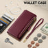 Antsturdy Galaxy A71 5G Case Wallet with Card Holder, RFID Blocking PU Leather Flip Shockproof Cover with Strap, Wine