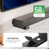 ELETIUO 3.8-6.5 inch,Universal 50 lbs,Black Soundbar Wall Mount Bracket,Depth Adjustable Sound Bar Mount Under TV